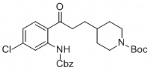 tert-butyl 4-(3-(2-(((benzyloxy)carbonyl)amino)-4-chlorophenyl)-3-oxopropyl)piperidine-1-carboxylate