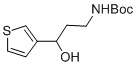 tert-butyl (3-hydroxy-3-(thiophen-3-yl)propyl)carbamate