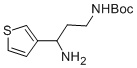 tert-butyl (3-amino-3-(thiophen-3-yl)propyl)carbamate