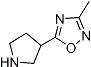 3-Methyl-5-pyrrolidin-3-yl-[1,2,4]oxadiazole