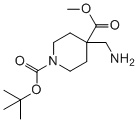 1-(tert-butyl) 4-methyl 4-(aminomethyl)piperidine-1,4-dicarboxylate